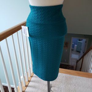 Lularoe Solid Textured Cassie Skirt XS NWT